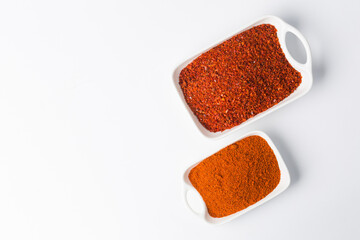 Chili pepper, paprika isolated on white