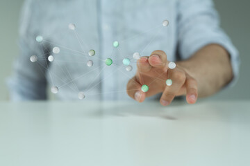 conference Digital Network and data concept