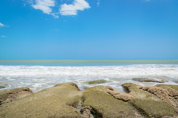 Fototapeta na wymiar Sao Miguel do Gostoso, Rio Grande do Norte / Brazil. 2020. Empty and paradisiacal beach