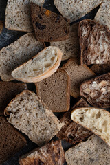 Sliced vegan bread, gluten-free and without animal products. bread, gluten-free and without animal products.