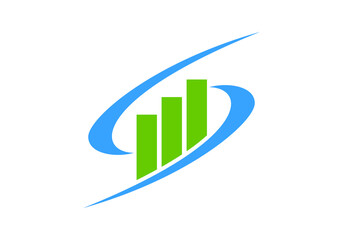 this is a creative and unique accounting and financial logo design