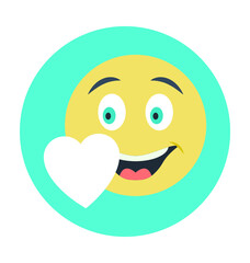 Smiley Colored Vector Icon