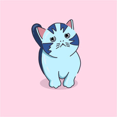 little-cat-isolated-flat-illustration