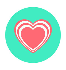 Heart Colored Vector Icon