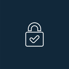 lock and padlock icon for security