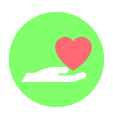 Heart Care Colored Vector Icon
