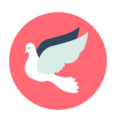 Dove Colored Vector Icon