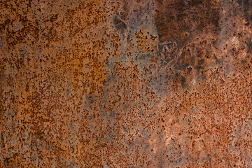 Grunge rusted metal texture, rust, and oxidized metal background. Old metal iron panel