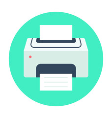 Printer Colored Vector Icon