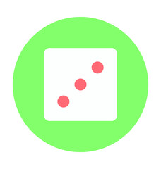 Dice Colored Vector Icon