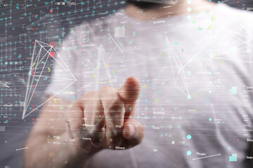 Telecommunication concept with abstract network structure