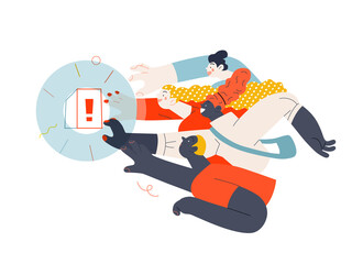 Discounts, sale, promotion. Flat vector modern illustartion