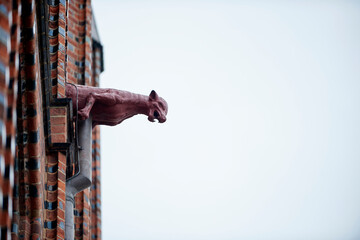 Skulptur am Rathaus Stralsund