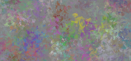 Abstract colorful wet watercolor splash paint grunge texture background