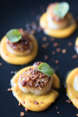 Seared scallops