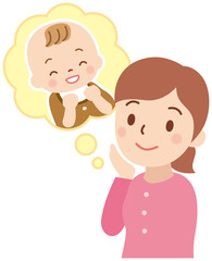 赤ちゃんと女性