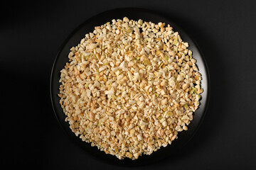 dried apple slices close up