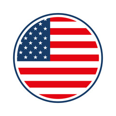 american flag button