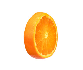 orange slices isolated on white background