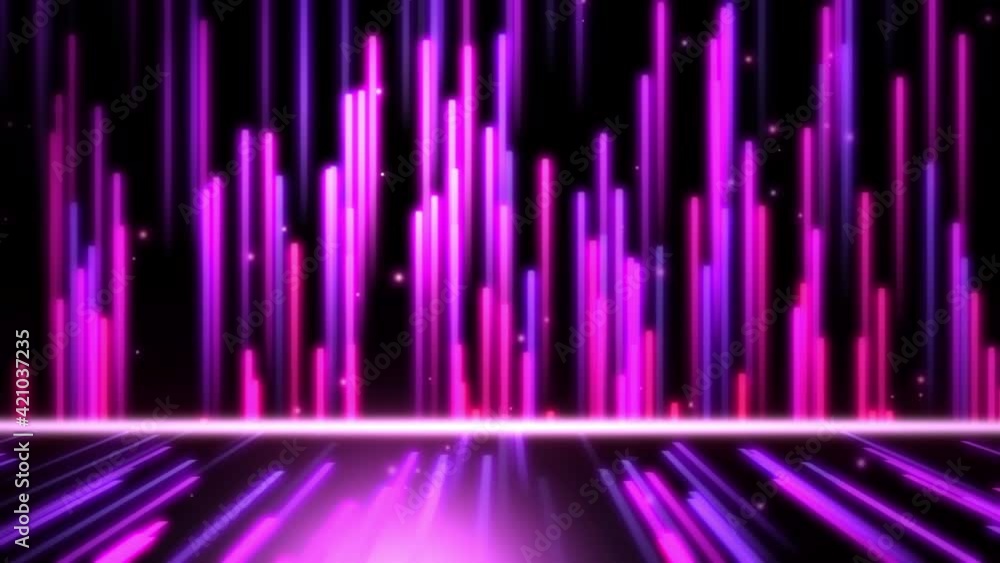 Aufkleber sci-fi abstract theme with glow lines structure and particle flow.