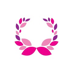 Rose flower Logo Template vector icon illustration