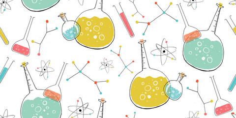 Seamless repeat pattern science and chemistry