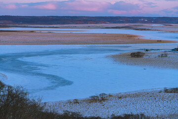 冬の霧多布湿原