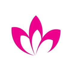 Rose flower Logo Template vector icon illustration