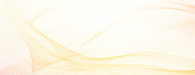 Light red, yellow net pattern, guilloche, watermark. Subtle lines, squiggle curves. Vector background. Abstract design for cheque, voucher, gift card, certificate, landing page, banner, flyer. EPS10