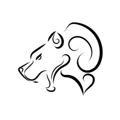 Black and white line art of bear head. Good use for symbol, mascot, icon, avatar, tattoo, T Shirt design, logo or any design you want.