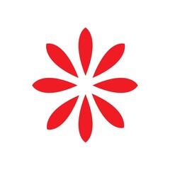 Rose flower Logo Template vector icon illustration