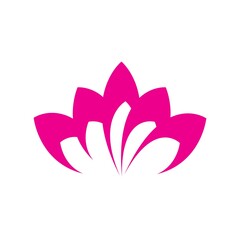 Rose flower Logo Template vector icon illustration