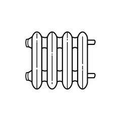 Heating battery color line icon. Pictogram for web page, mobile app, promo.