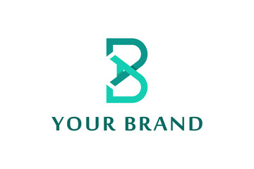Letter A+B logo design