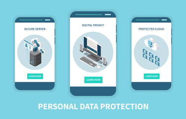 Secure Data Vertical Banners