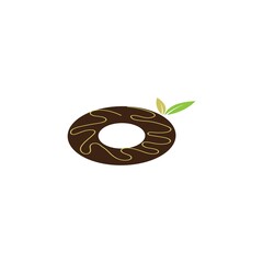 Donuts illustration logo vector