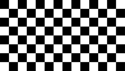 black and white checkered background, chess game pattetn board. Vector illustration