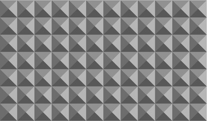 seamless geometric pattern square and triangle black and white. 3d Vector illustration