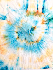Tie Dye. Tiedye Closeup Tribal Print. Spiral Stain Strip Chevron. Background Tie Dye. Color Organic...