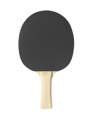 Ping pong racket isolated on white. Table tennis equipment