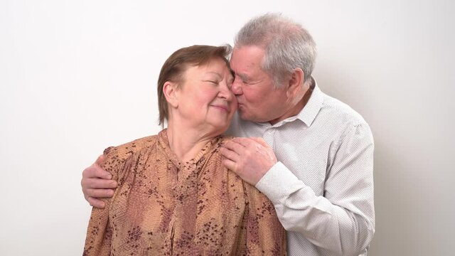 elderly couple. strong family, long marriage, relationship. wedding anniversary.