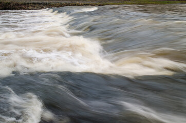 Abava river waterfall near Sabile, Latvia