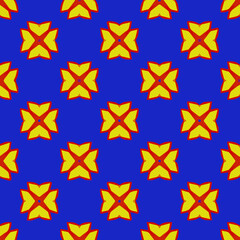 Geometric vector pattern with triangular elements. Seamless abstract ornament for wallpapers and backgrounds. 