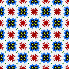  Geometric vector pattern with triangular elements. Seamless abstract ornament for wallpapers and backgrounds. 