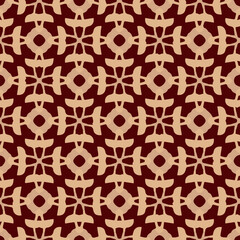  Geometric vector pattern with triangular elements. Seamless abstract ornament for wallpapers and backgrounds. 