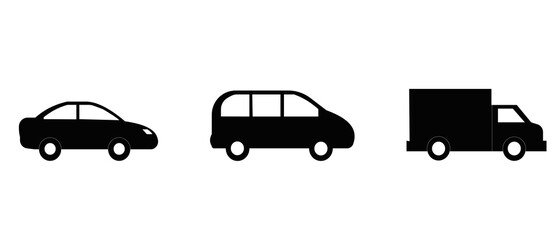 car icon.motor transport on white background.vector technology icons