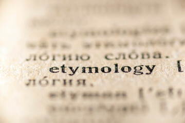 etymology word dictionary