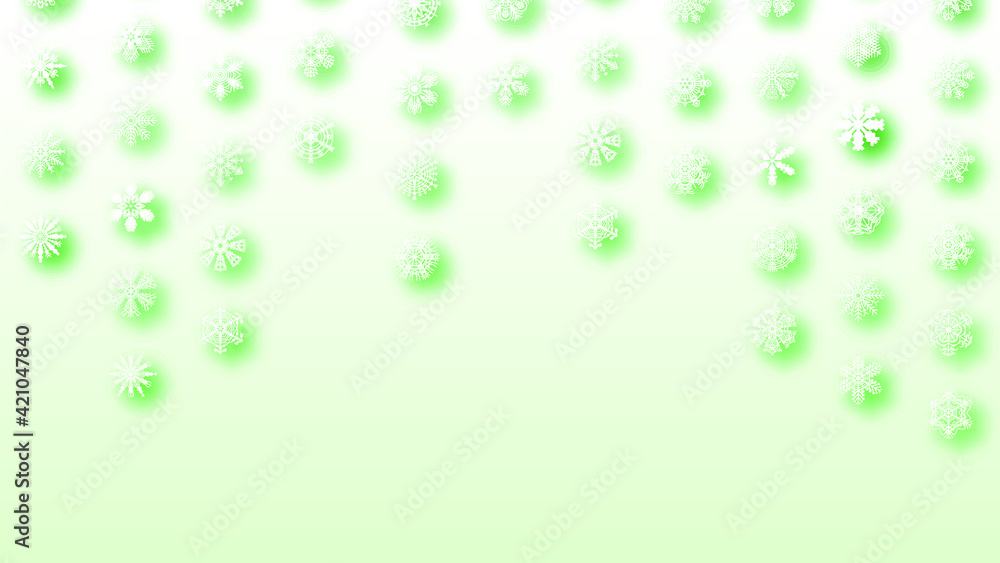 Poster abstract background winter with snowflakes shadows vector design style template