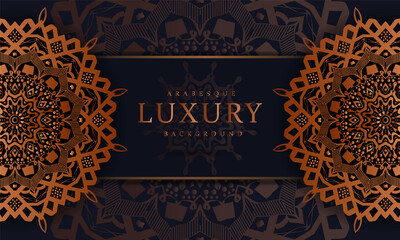 Luxury mandala background with arabesque pattern Arabic Islamic east for book cover, Elegant background Circular pattern in form of mandala with lotus flower for Henna, Mehndi, tattoo, decoration