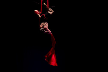 The abstract movement of the dance